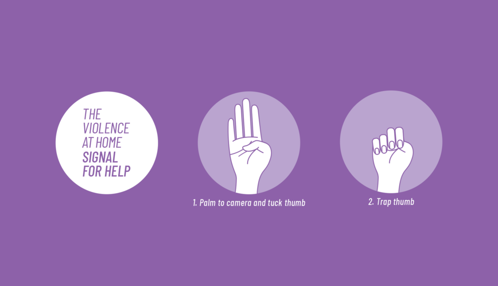 graphic for the sign for help